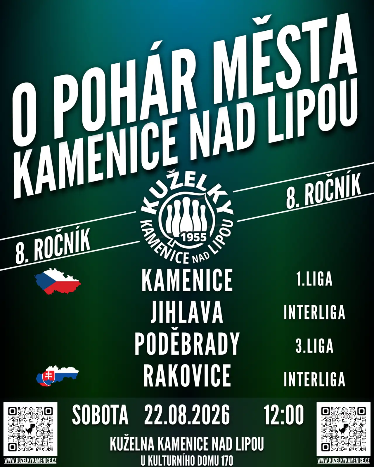 O pohár města Kamenice nad Lipou 8. ročník